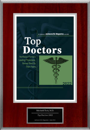 Dr. Mitchell Terk Awarded Top Doctor &acirc;&euro;&ldquo; Jacksonville Magazine 2022