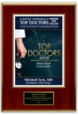 Mitchell Terk, MD Awarded Castle Connolly's 2016 Top Doctors Metro Area Jacksonville Award